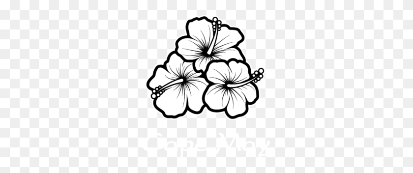 260x292 Plant Black And White Clipart - Dogwood Flower Clipart