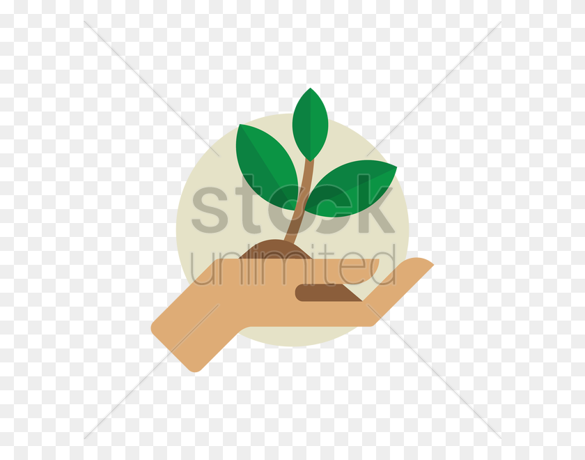 600x600 Plant In Hand Vector Image - Hand Vector PNG