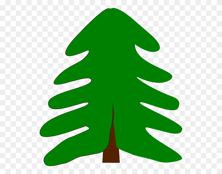 540x600 Plant Tree Cartoon Png, Clip Art For Web - Pine Tree Clipart PNG