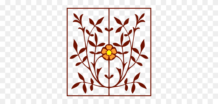 326x340 Растения Рисунок Цветочный Дизайн Растение Клетки Цветок - Цветочные Листья Клипарт