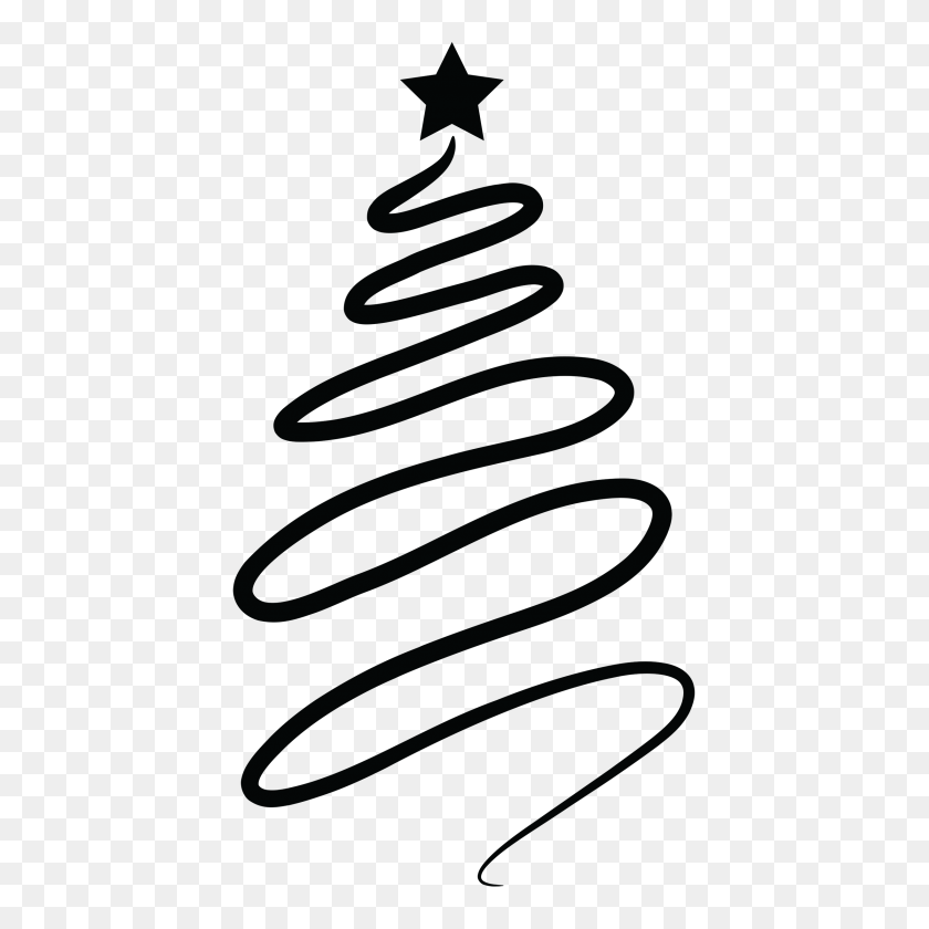 2450x2450 Plastering Christmas, Tree - Tree Outline PNG