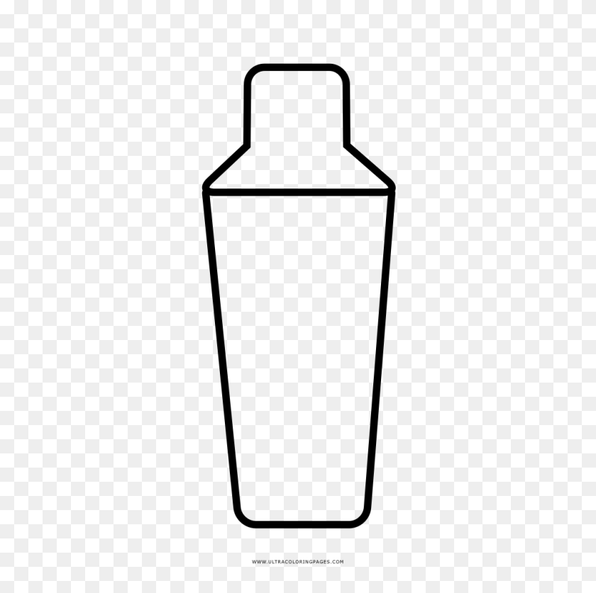1000x997 Раскраска Пластиковые Бутылки Клипарт - Картинки Флакон Духов
