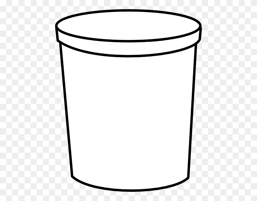 480x598 Plastic Clipart Plastic Container - Garbage Clipart Black And White