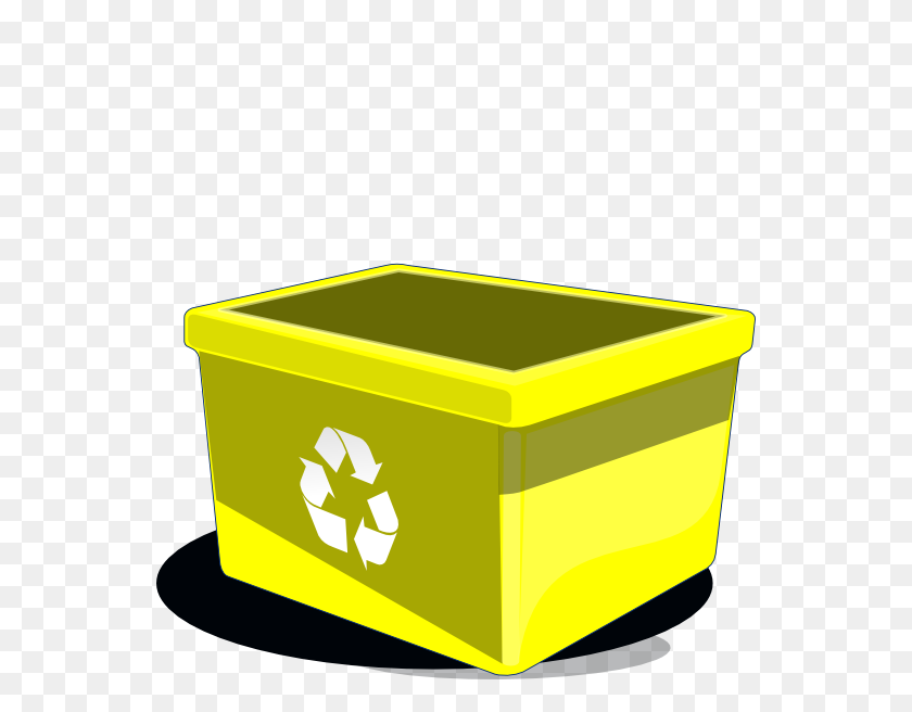 552x596 Plastic Clipart Recycling Box - Weasel Clipart