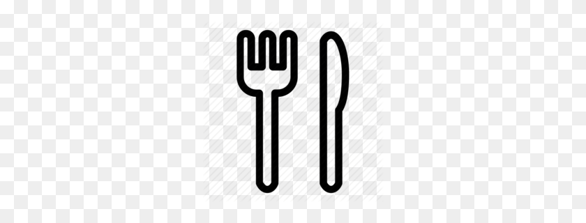 260x260 Plate And Utensils Clipart - Plate And Utensils Clipart