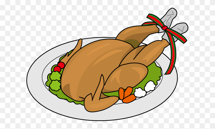633x442 Plate Chicken Clipart, Explore Pictures - Plate Of Food Clipart