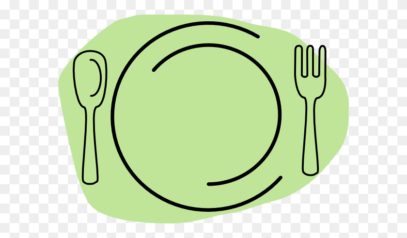 600x431 Plate Clipart Clip - Clean Dishes Clipart