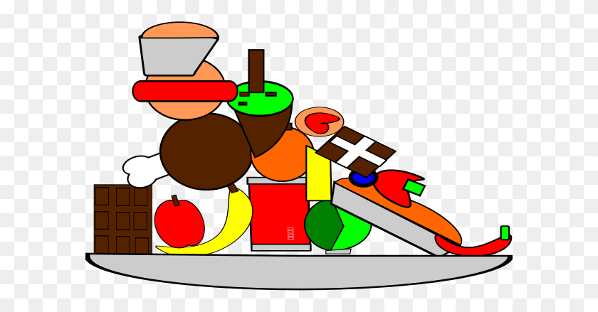 600x379 Plate Of Food Clipart, Vector Clip Art Online, Royalty Free Design - My Plate Clipart