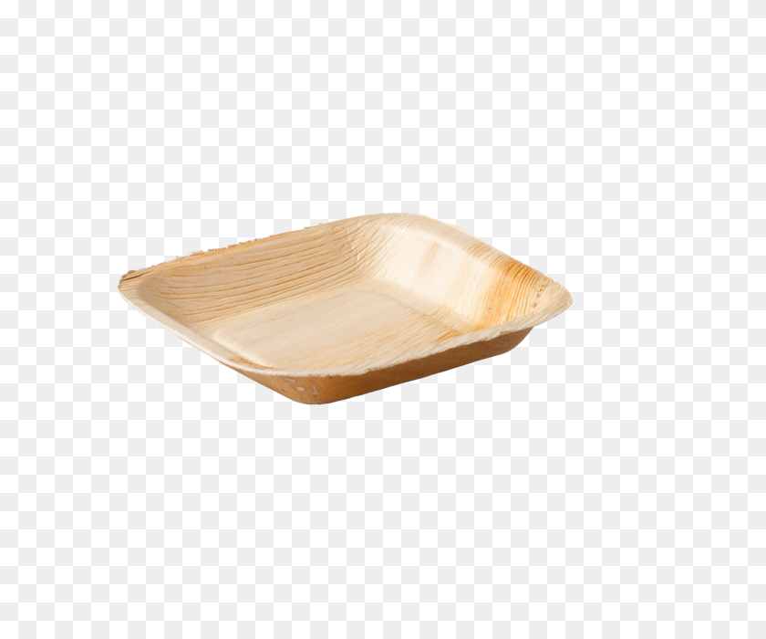 640x640 Plate, Square Compartment, Palm Frond - Palm Frond PNG