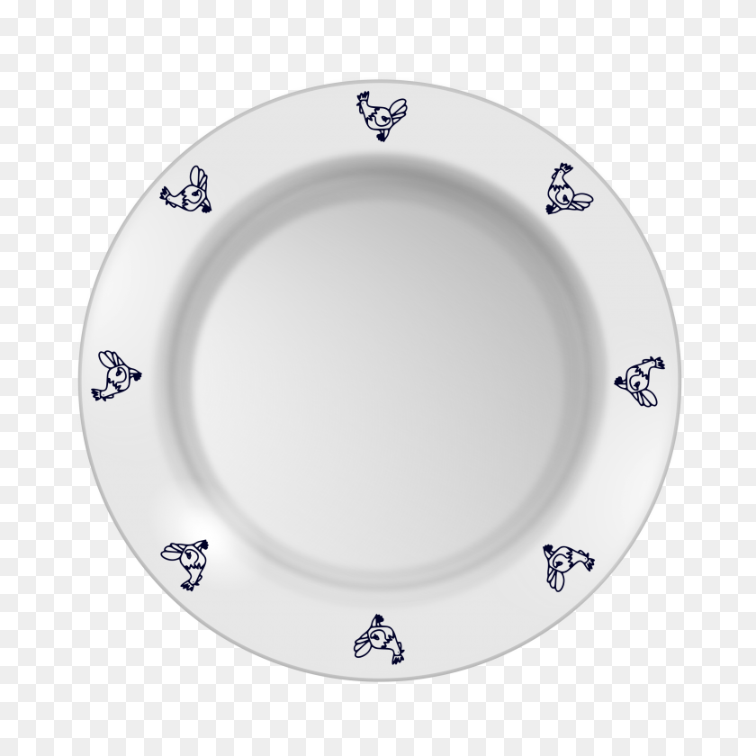2400x2400 Plate With Chicken Pattern Icons Png - Plate PNG