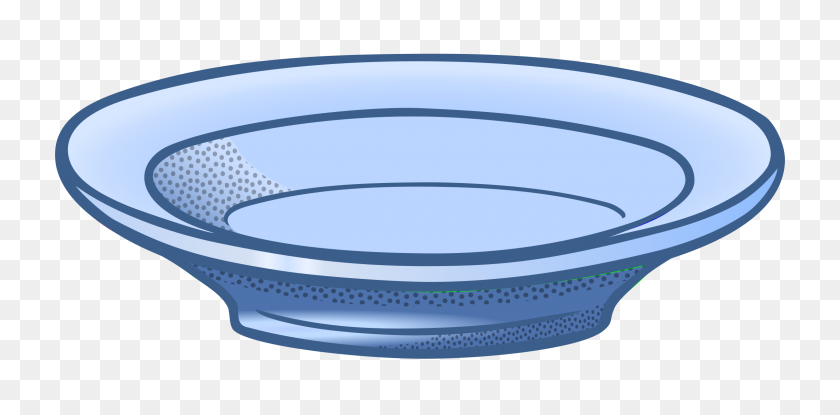 2400x1095 Plato Clip Art - Empty Plate Clipart