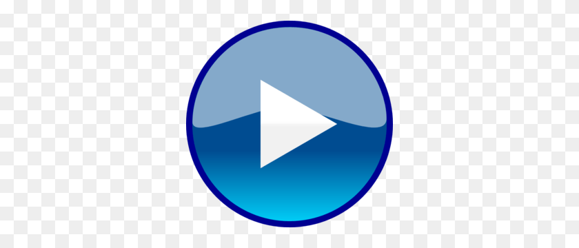 300x300 Play Blue Button Transparent Png - Play PNG