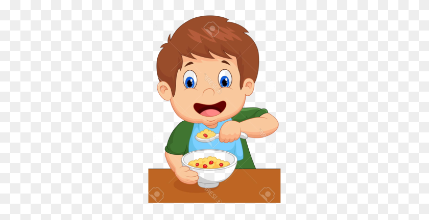 260x372 Play Clipart Full Breakfast Eating Eating Breakfast Cartoon Png - Eating Clipart