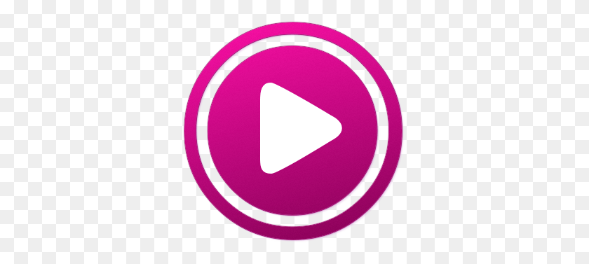 317x317 Play Purple Button Transparent Png - Play Button PNG