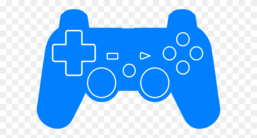 600x391 Play Station Controller Silhouette Clip Art - Game Controllers Clipart
