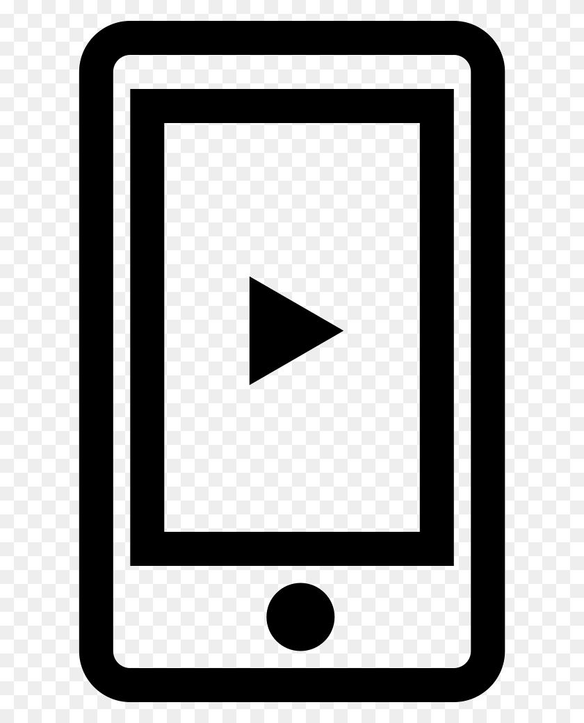 614x980 Значок Воспроизведения На Экране Мобильного Телефона Png Скачать Бесплатно - Символ Игры Png