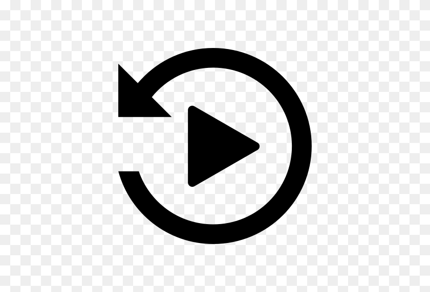 512x512 Playback, Replay, Rewind Icon With Png And Vector Format For Free - Rewind PNG