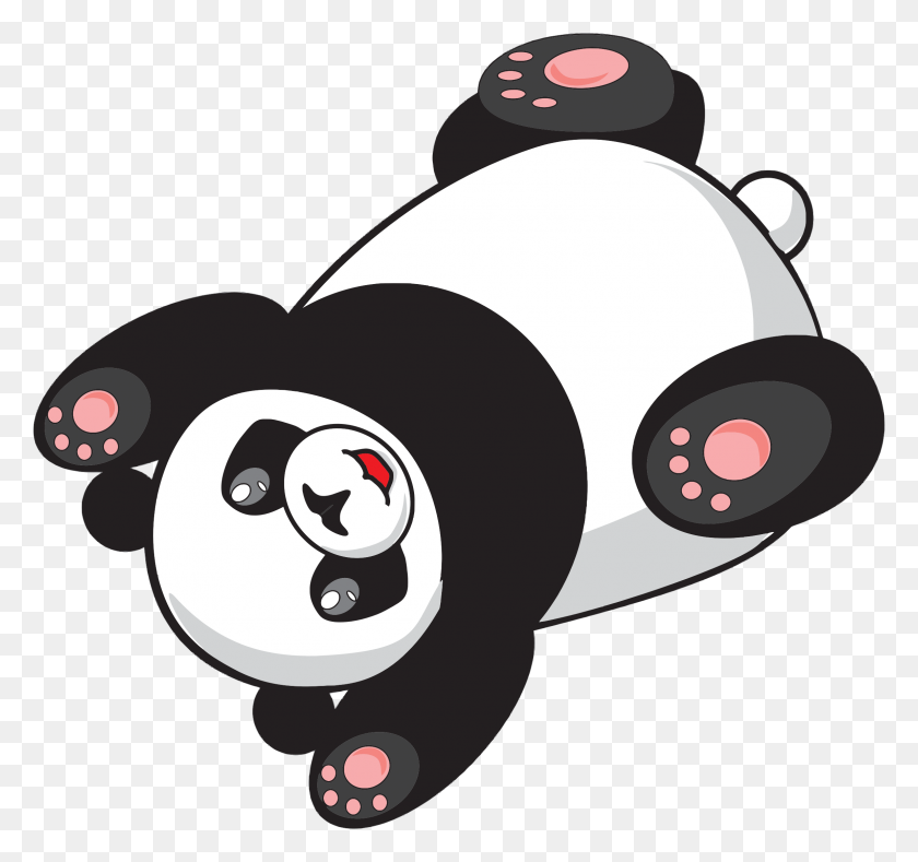 2302x2152 Playful Cartoon Panda Icons Png - Panda PNG