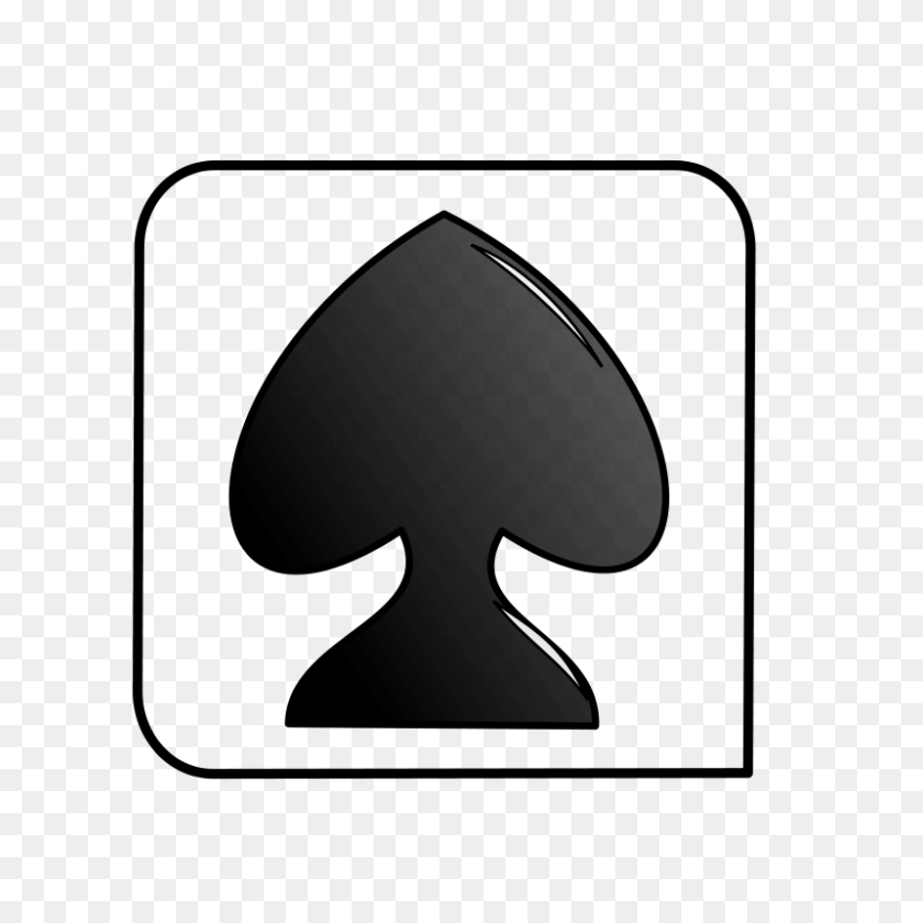 800x800 Playing Cards Clipart - Silver Crown Clipart