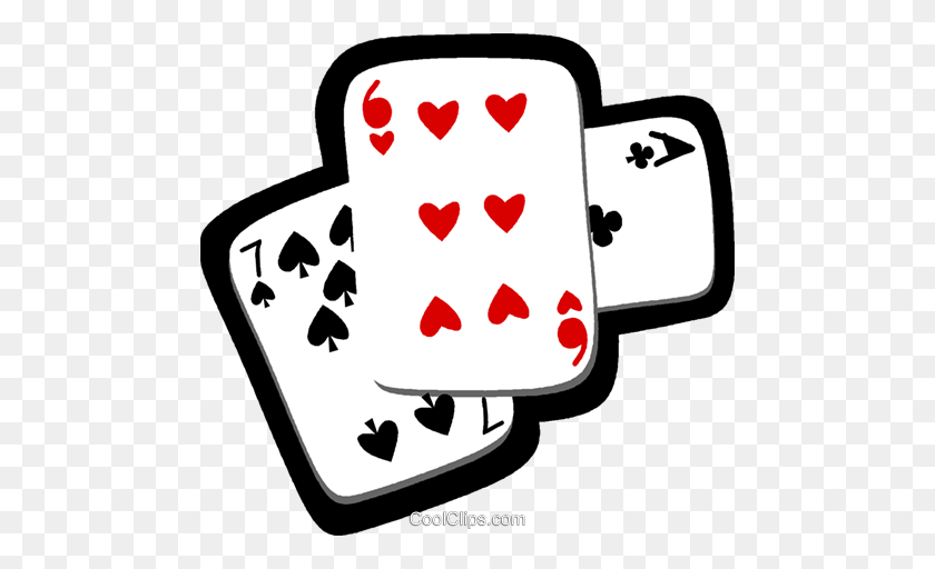480x452 Playing Cards Royalty Free Vector Clip Art Illustration - Playing Cards Clipart