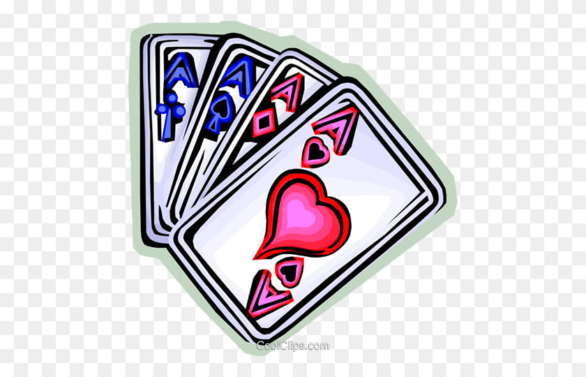 472x480 Playing Cards Royalty Free Vector Clip Art Illustration - Deck Of Cards Clipart