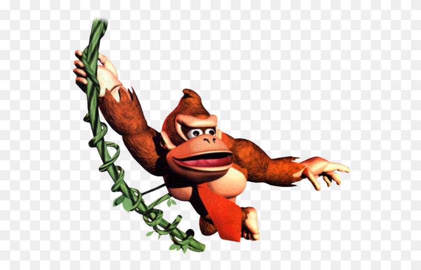 558x479 Jugando Donkey Kong Country Online Una Breve Guía De Personajes - Donkey Kong Png