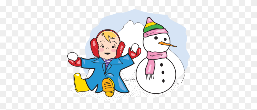 400x302 Playing In The Snow Clipart - Snowsuit Clipart