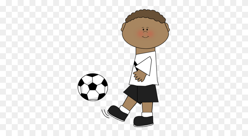 313x400 Playing Soccer Cliparts - Kids Playing Soccer Clipart