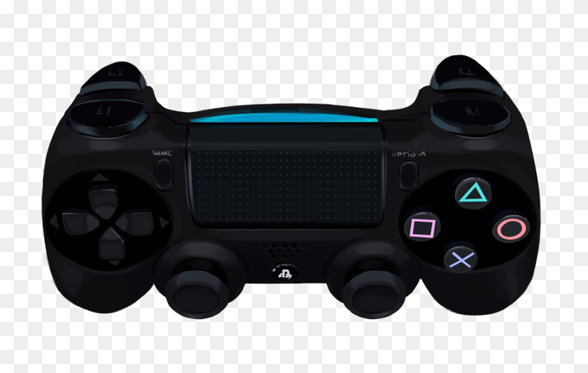 1400x850 Playstation Game Controller Clip Art - Ps4 Controller Clipart