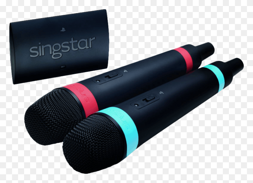790x557 Micrófonos Inalámbricos Playstation Singstar - Ps2 Png