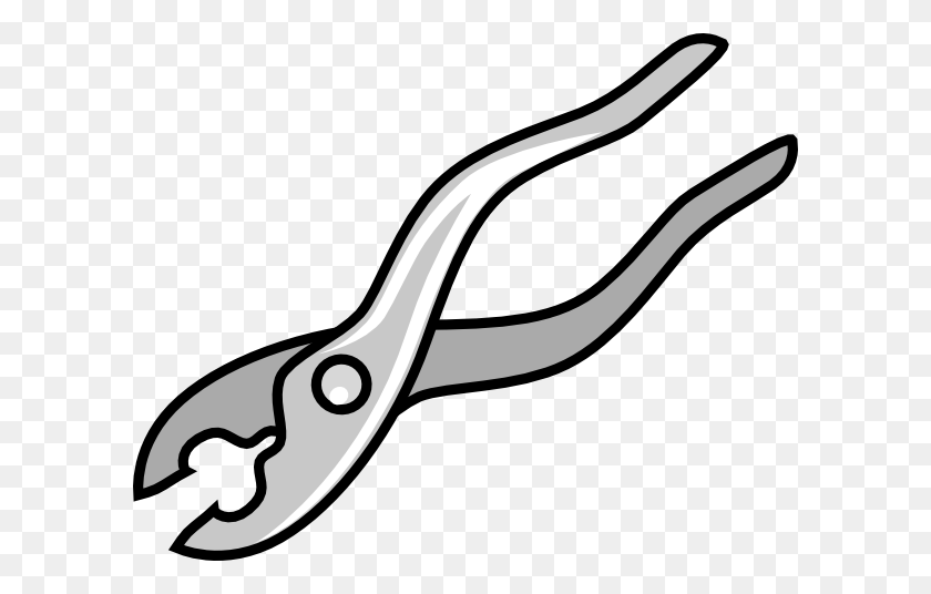 600x476 Pliers Clipart Black And White - Stethoscope Clipart Black And White