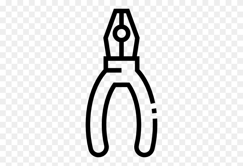 512x512 Pliers, Nut, Tools, Tongs, Equipment, Repair, Tweezers Icon - Construction Equipment Clipart Black And White