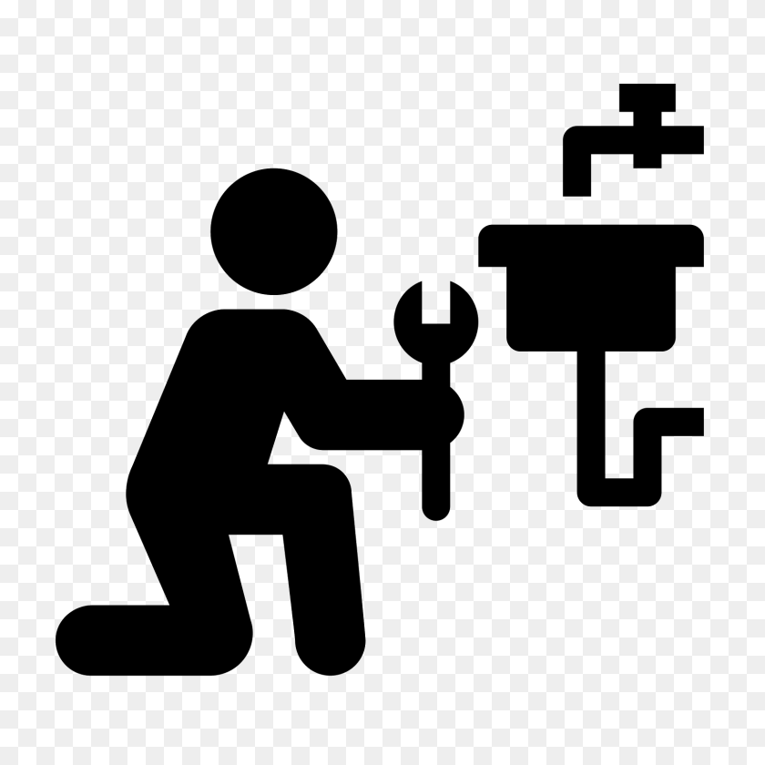 1600x1600 Plumber Icon - Action Lines PNG
