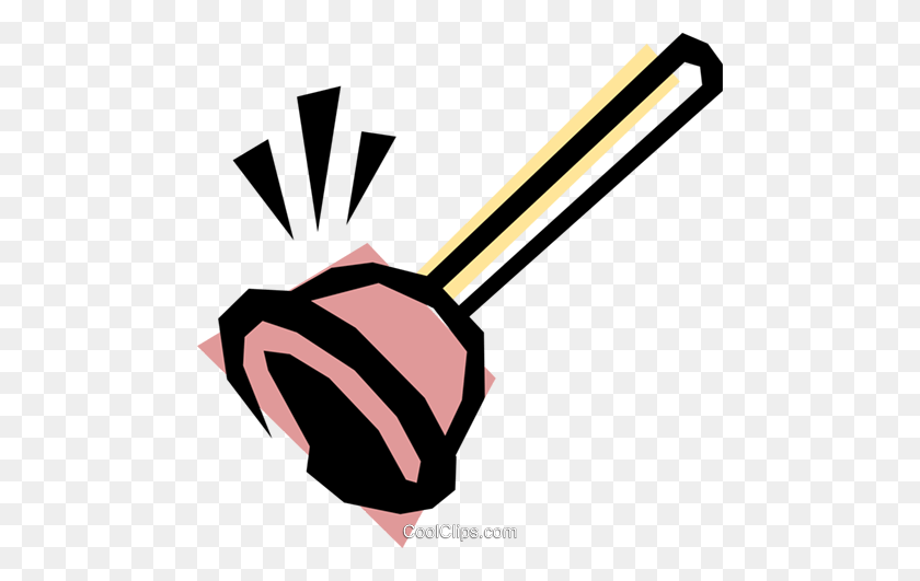 480x471 Plunger Royalty Free Vector Clip Art Illustration - Plunger Clipart