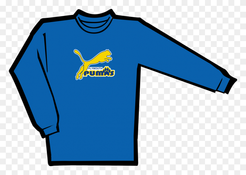 1194x821 Plymouth Scholars Pumas Heritge Logo Works - Short Sleeve Shirt Clipart