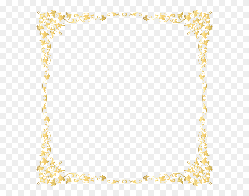 600x600 Png Borders And Frames - Silver Border PNG