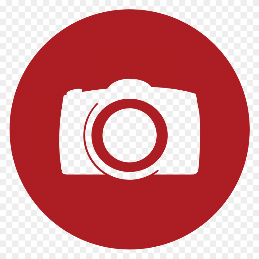 1500x1500 Логотип Камеры Png - Красный Круг Png