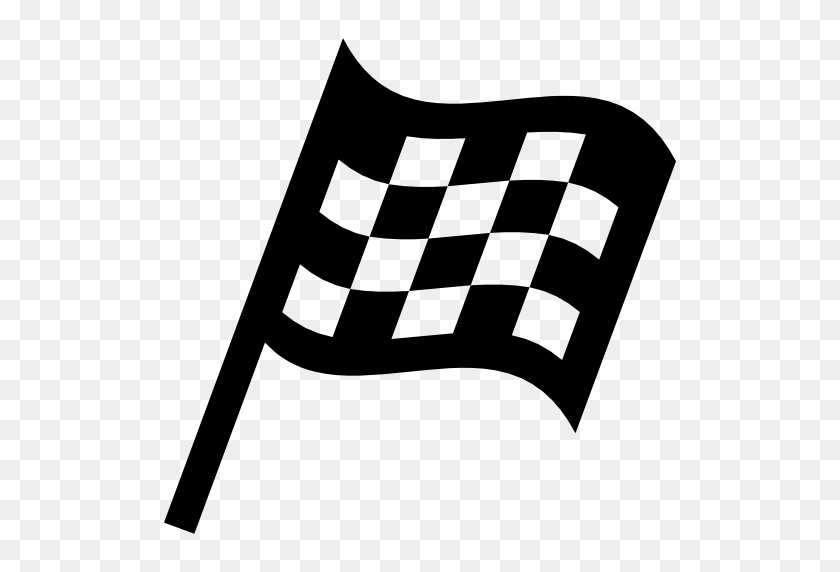 512x512 Png Checkered Flag Vector - Checkered PNG