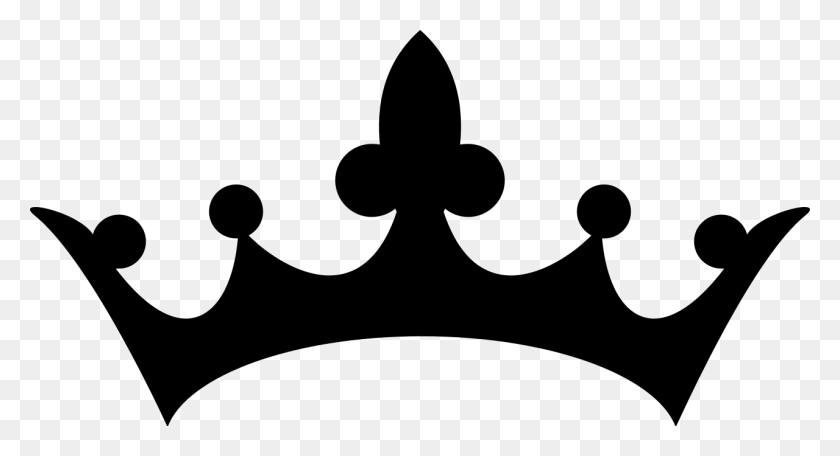 1280x651 Png Crown Black And White Transparent Crown Black And White - Queen Clipart Black And White