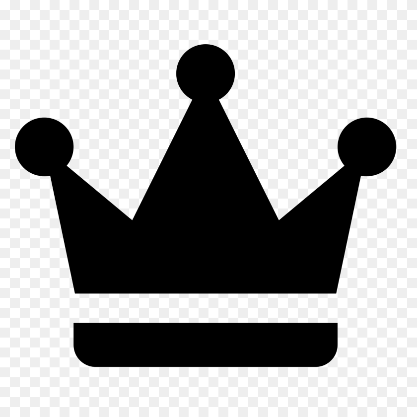 1600x1600 Png Crown Black And White Transparent Crown Black And White - Transparent Crown PNG