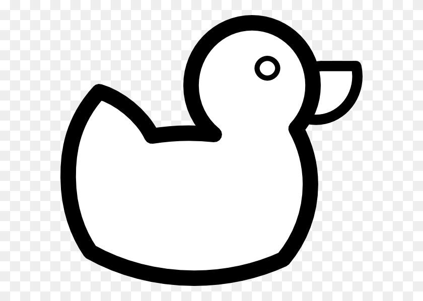 600x539 Png Duck Black And White Transparent Duck Black And White - Painting Clipart Black And White