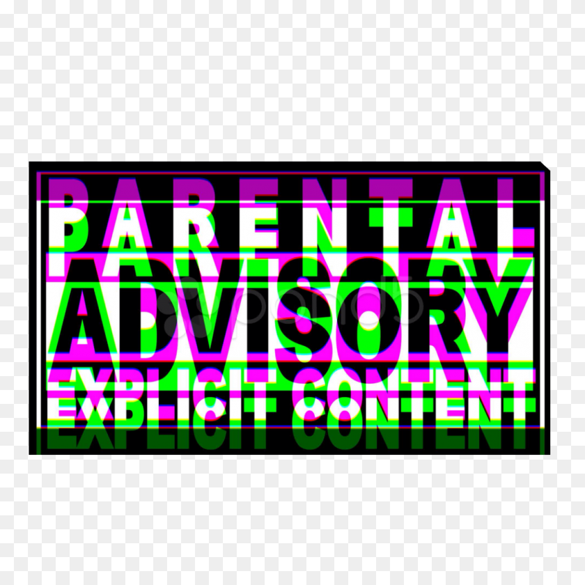 1024x1024 Png Edit Overlay Tumblr Parentaladvisoryexplicitcontent - Parental Advisory Logo PNG
