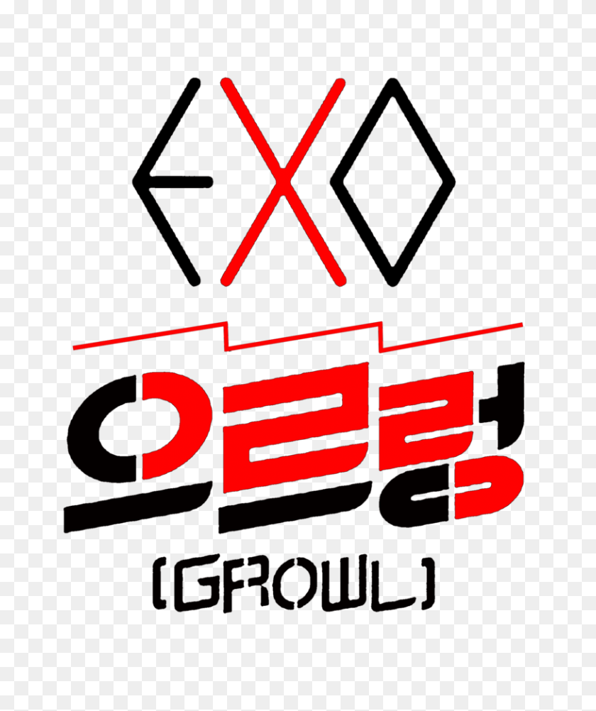 813x982 Png Exo Growl Png Image - Exo Logo PNG