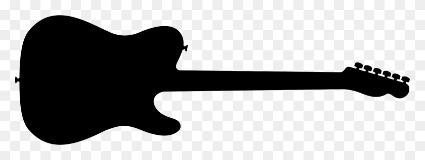 2296x762 Png Guitar Silhouette Transparent Guitar Silhouette Images - Bass PNG