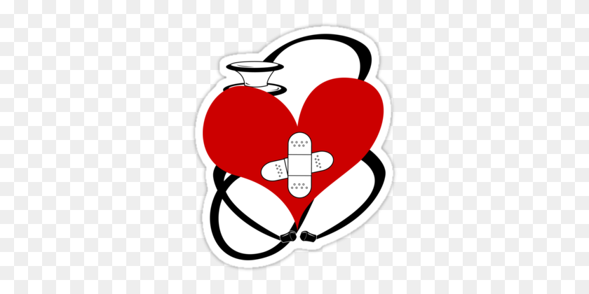 375x360 Png Heart Stethoscope Transparent - Stethoscope Clipart Heart