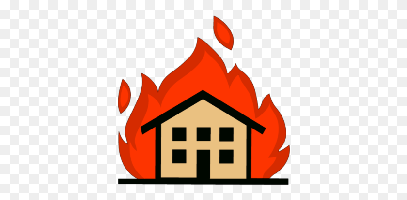 358x354 Casa En Fuego Png