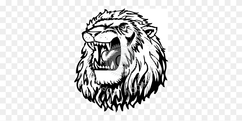 326x361 Png Lion Head Roaring Transparent Lion Head Roaring Images - Lion Roar PNG