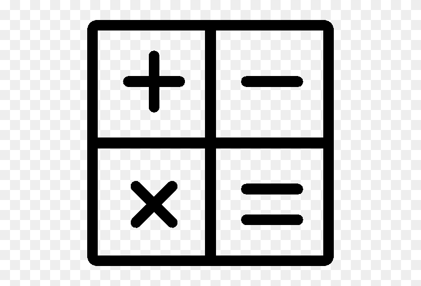 512x512 Png Математика Черный И Белый Прозрачный Математика Черный И Белый - Математические Уравнения Png