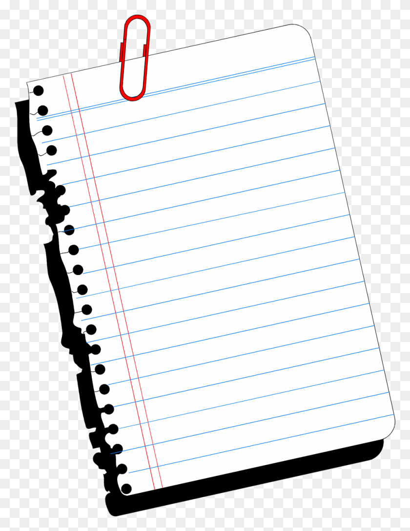 958x1262 Png Of Notebook Paper Transparent Images - Paper Texture PNG