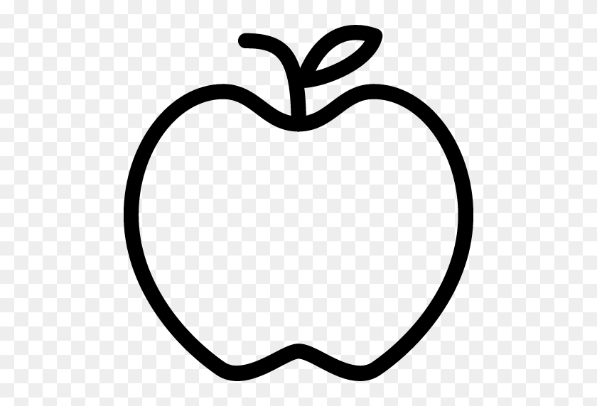 512x512 Png Contorno De Apple Contorno Transparente Imágenes De Apple - Apple Png Imágenes Prediseñadas
